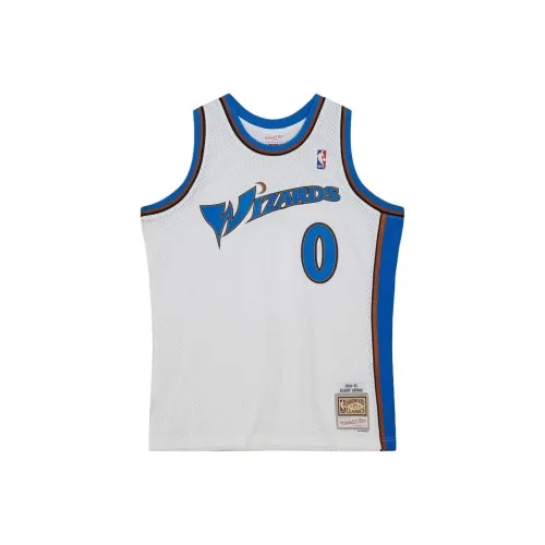 Mitchell Ness Белая Мужская Баскетбольная Джерси