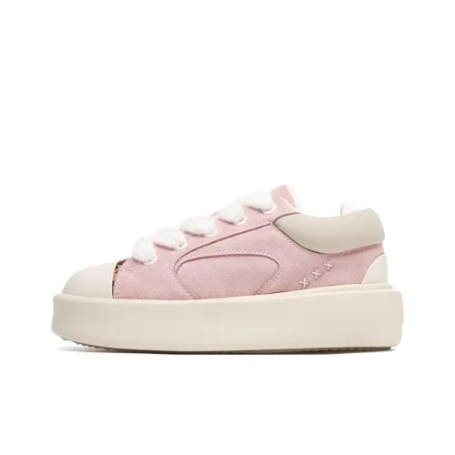 Hong Kong Meng Кроссовки для скейтбординга Low Top Розовые Унисекс