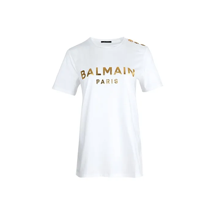 BALMAIN T Shirts Women's White