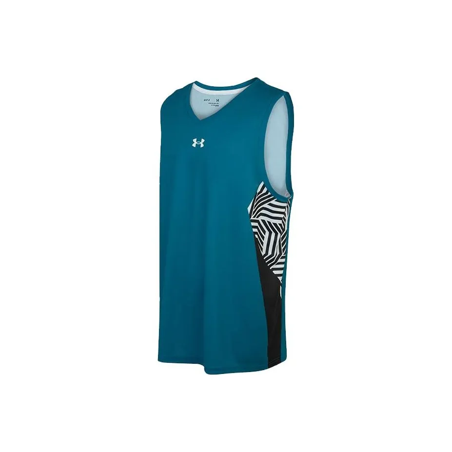Under Armour Sports Life Collection Basketball Jerseys Men Green Blue