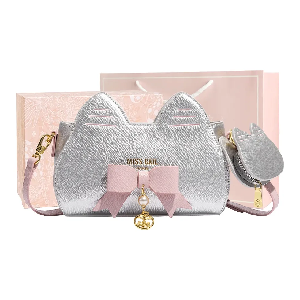 MISS GAIL Сумка через плечо из синтетической кожи сумка для женщин серебряный розовый