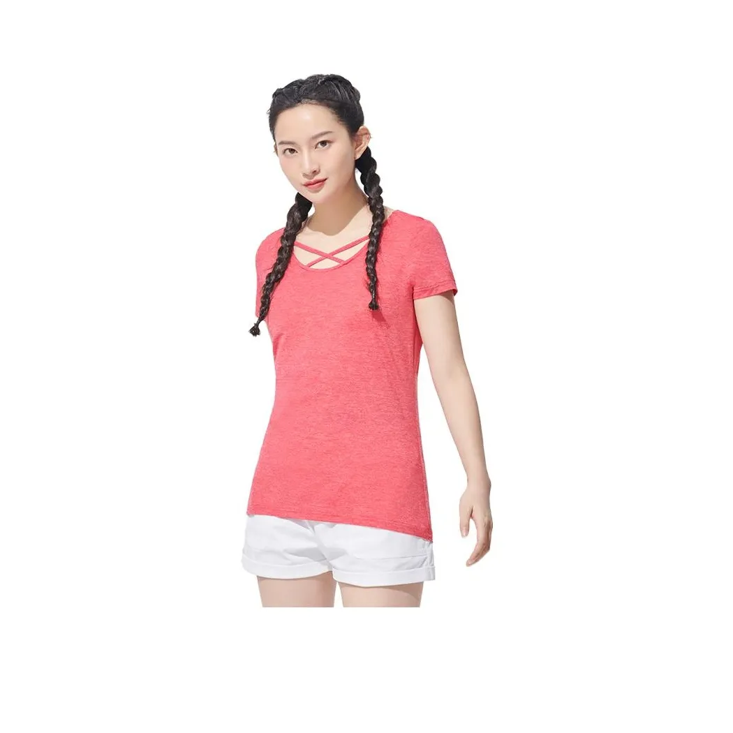 OUTDOOR PRODUCTS T-рубашка Женская Розовый Фотиния Красный