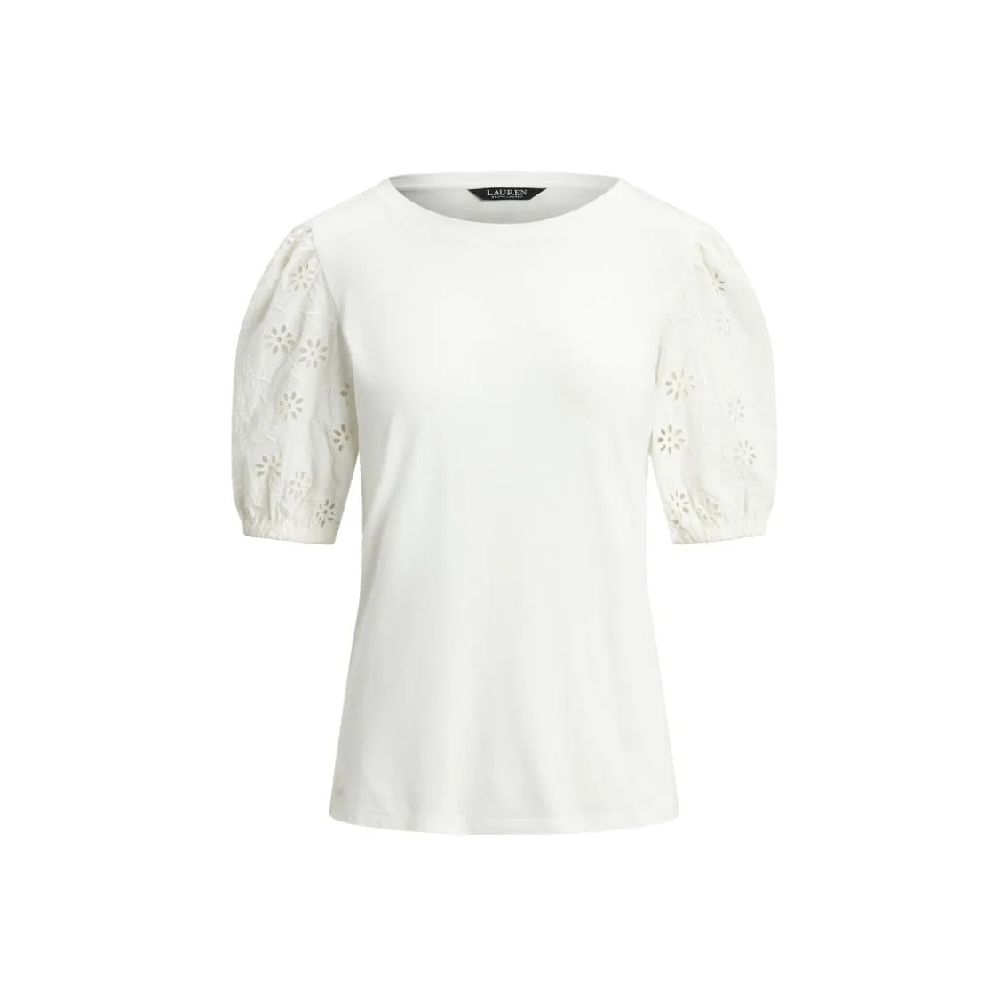 Polo Ralph Lauren Puff Sleeve T Shirt Women's White
