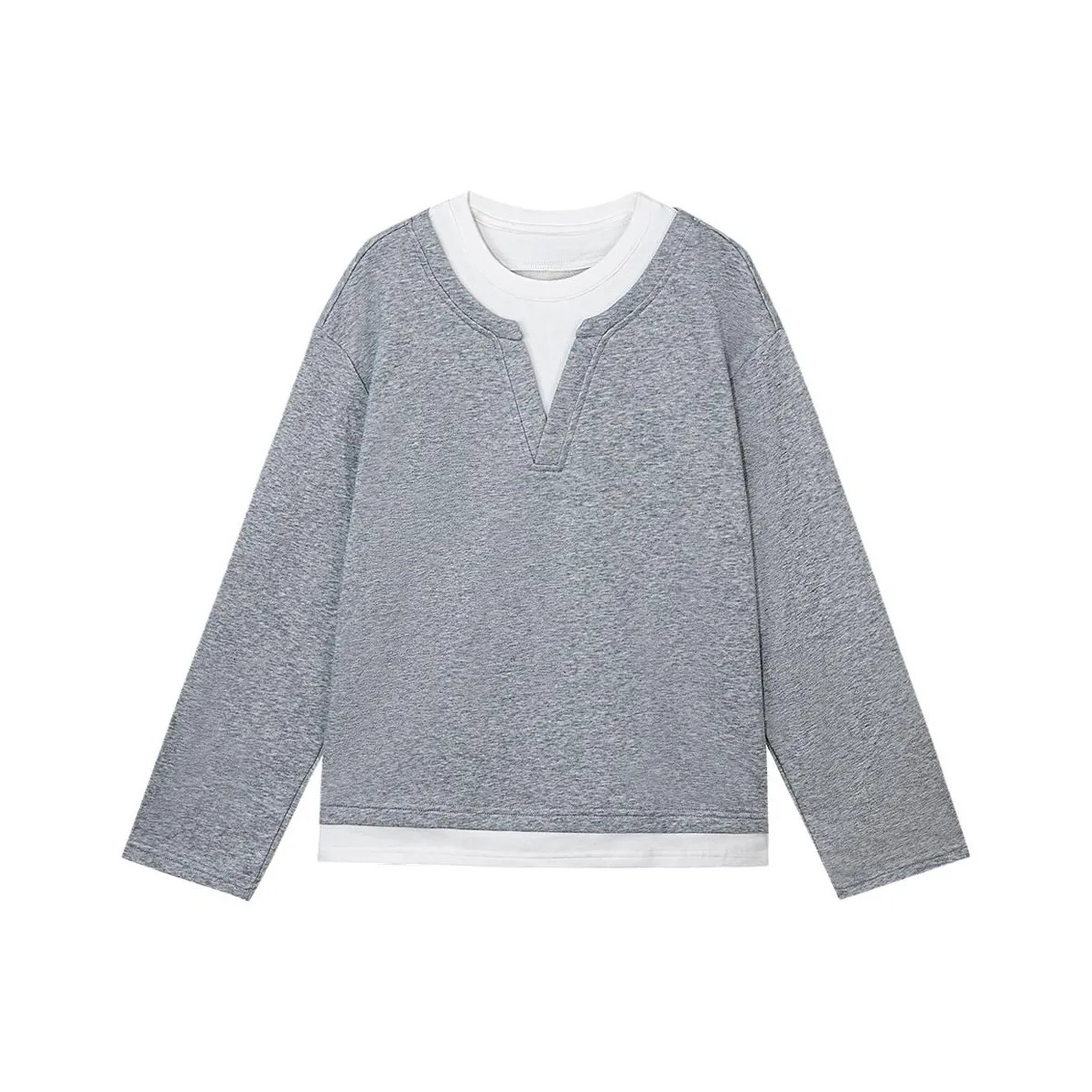 FORNI T Shirt Women's Gray White