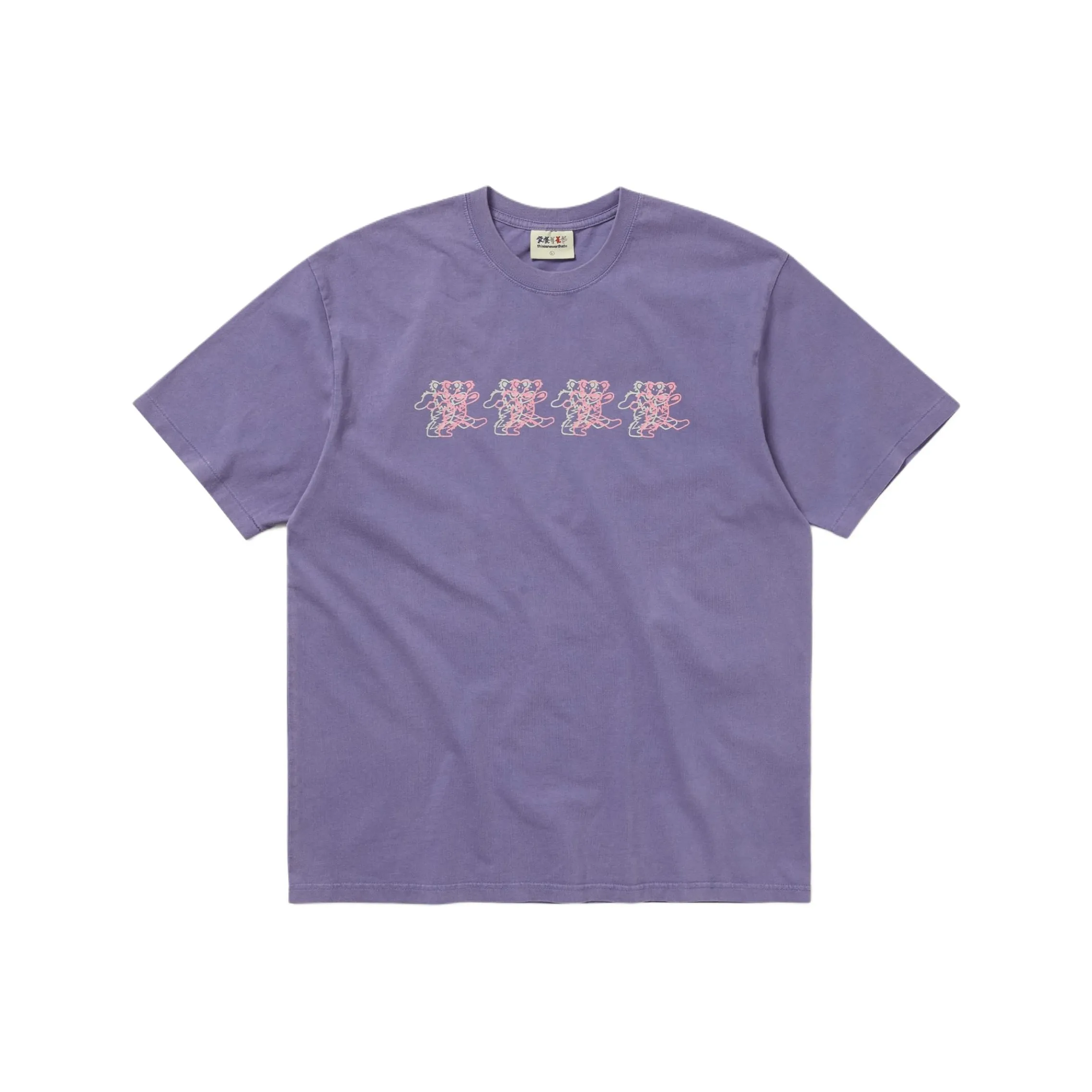 Thisisneverthat X Grateful Dead T Shirts Unisex Gray Purple