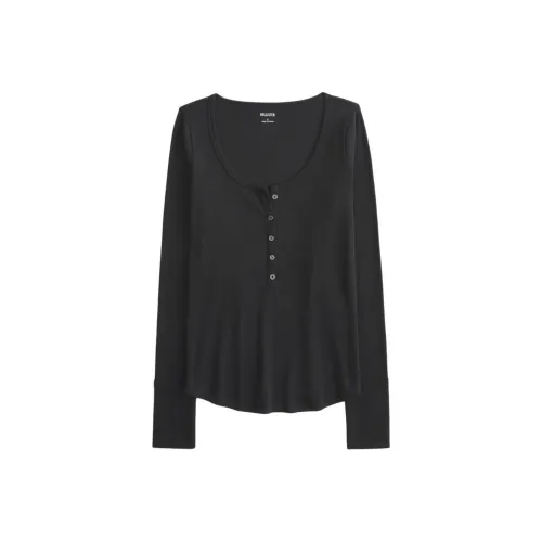 Hollister Черные Женские Футболки