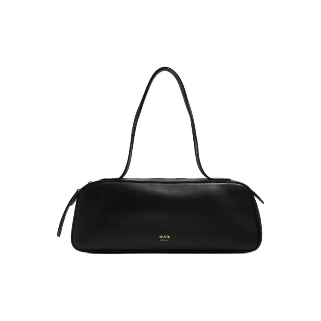 KHAITE Leather Shoulder Bag Women's Black
