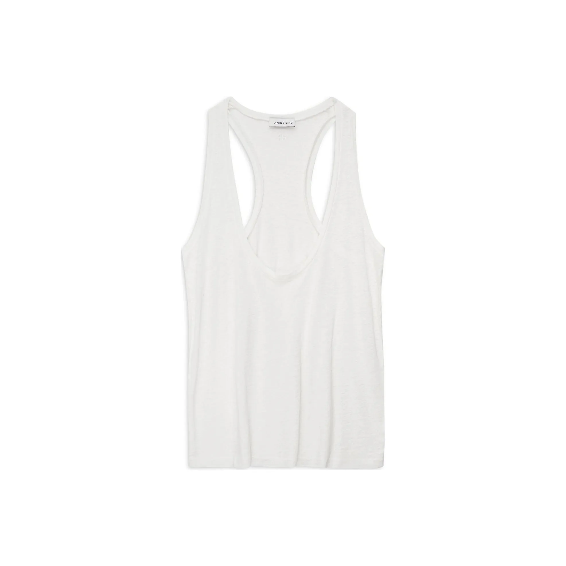 Anine Bing Embroidered-logo U-neck Tank Top
