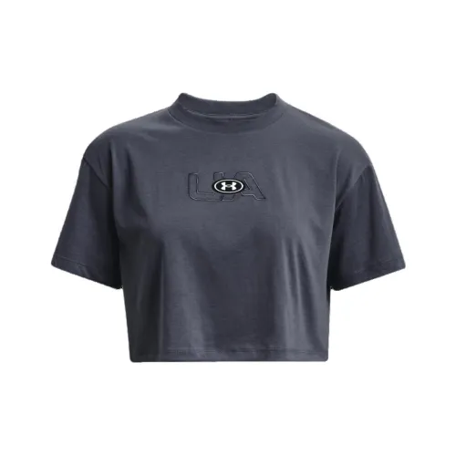 Under Armour Серый ливень Женские короткие топы