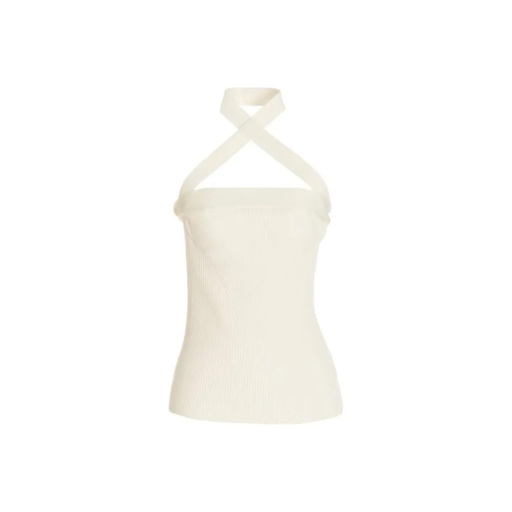 PROENZA SCHOULER Rib Knitted Halterneck Top