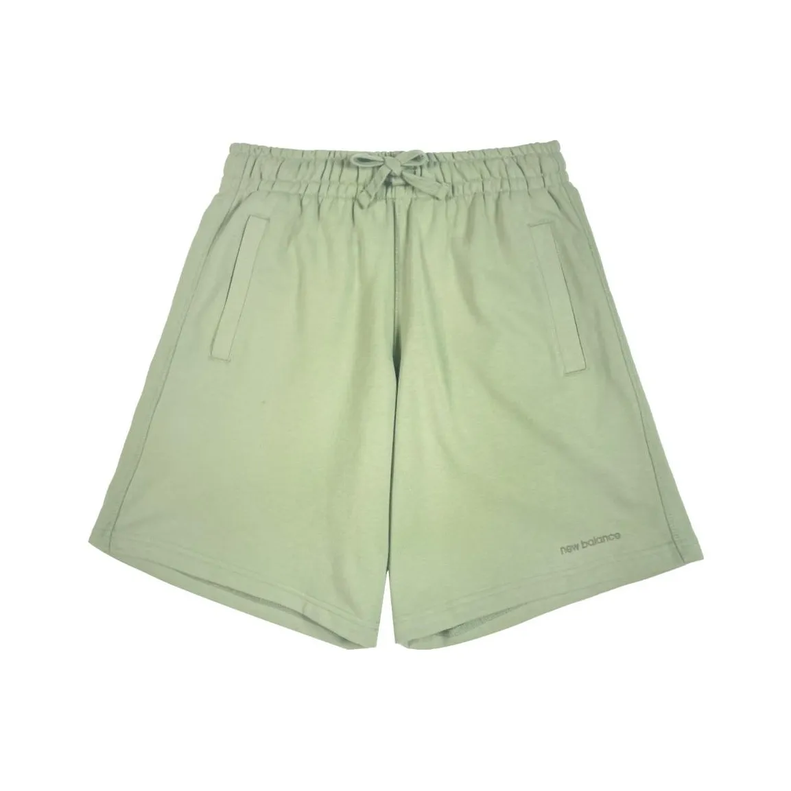 New Balance Оливково-зеленые Унисекс Спортивные шорты