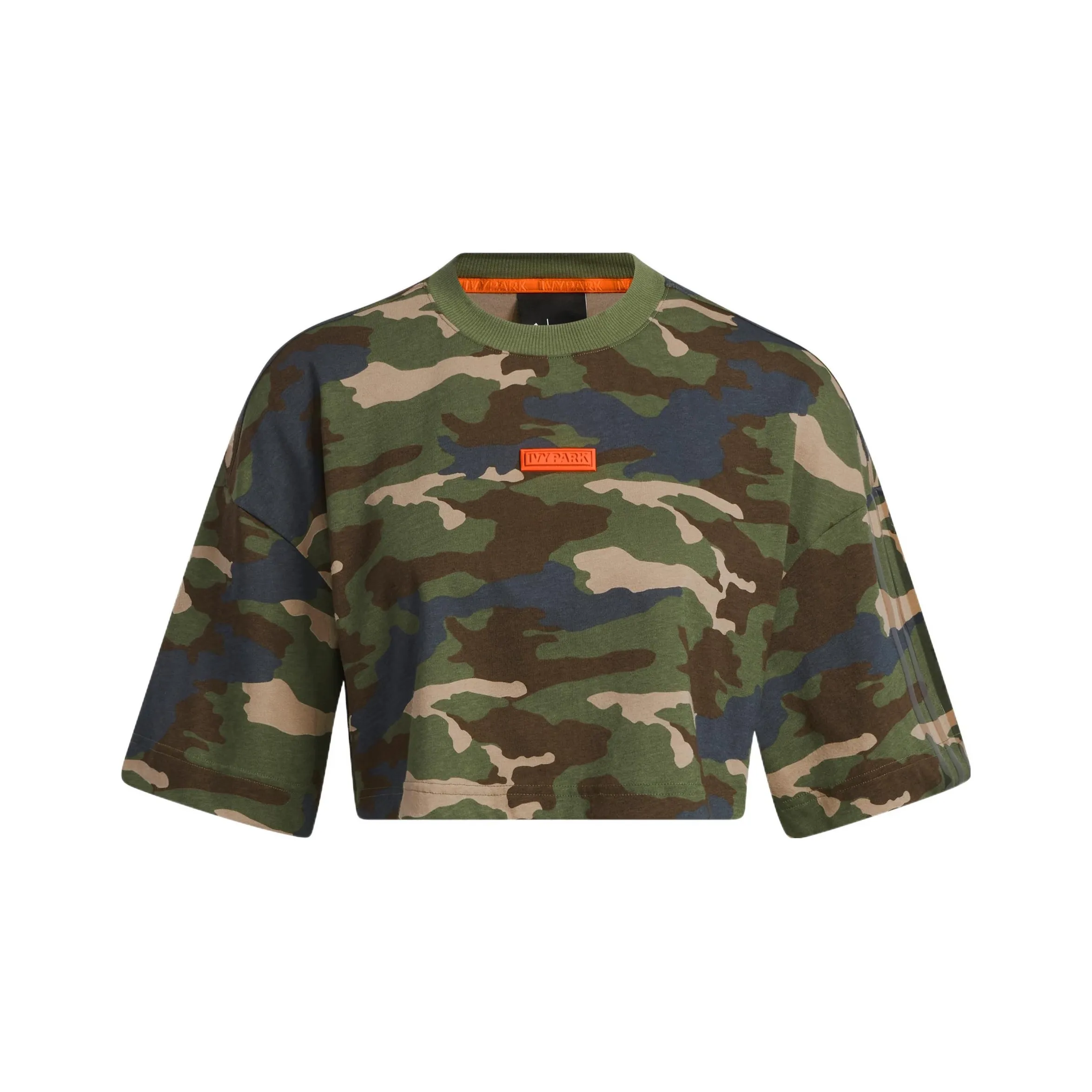 Adidas Ivy Park Камуфляж Женские Короткие Топы