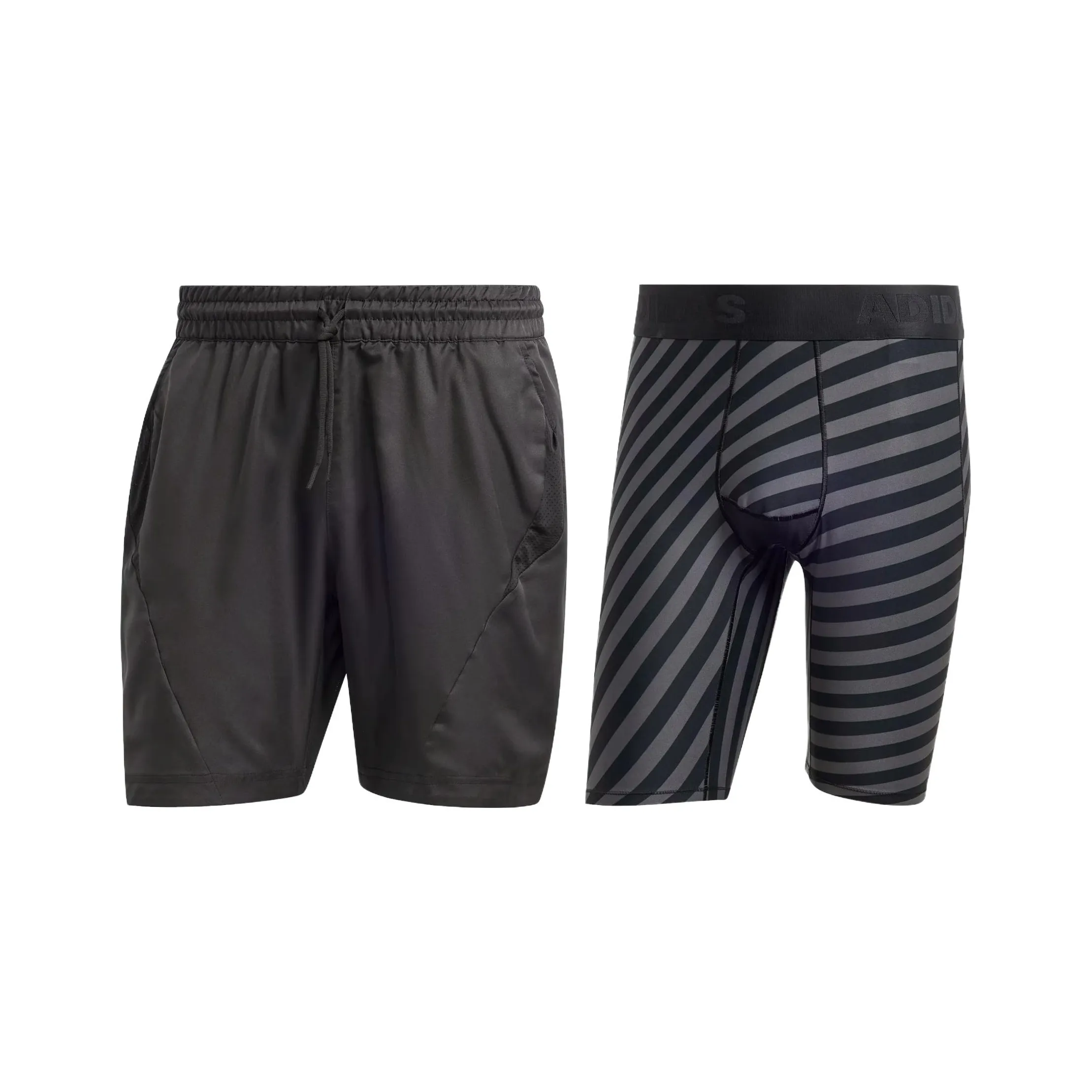 Adidas AEROREADY Two In One Pro Shorts Sports Shorts Men's Black