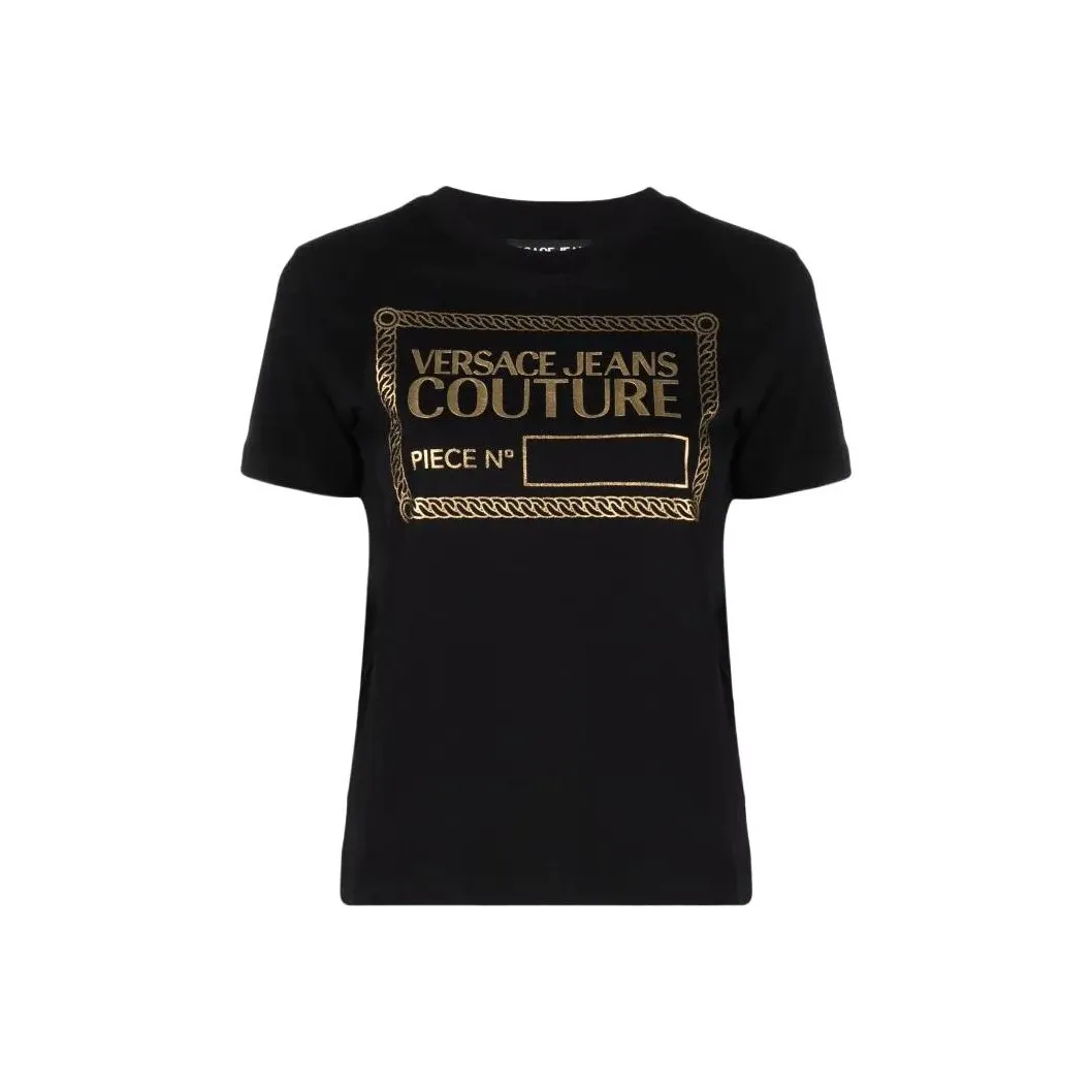 VERSACE JEANS COUTURE SS22 T Shirt Women's Black