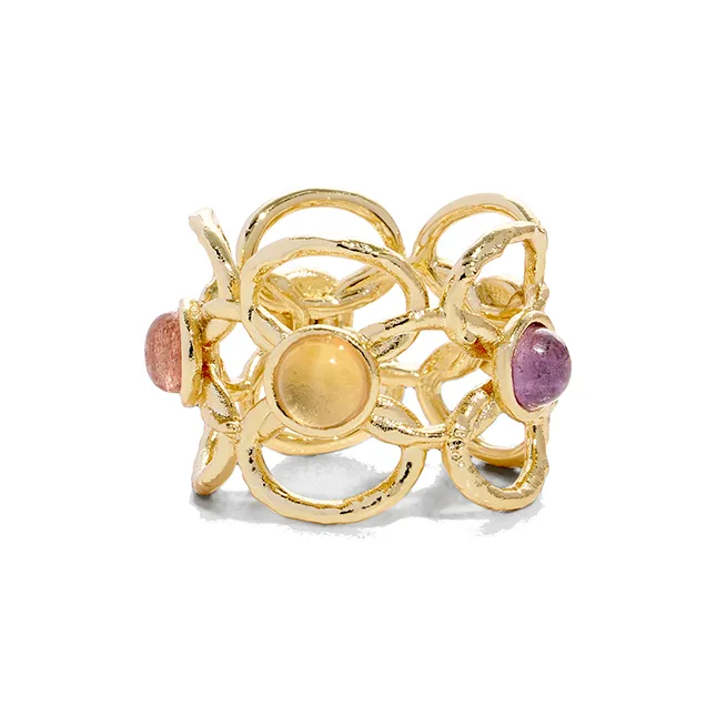 WENS x Linda Кольца из меди с золотым покрытием женские золото