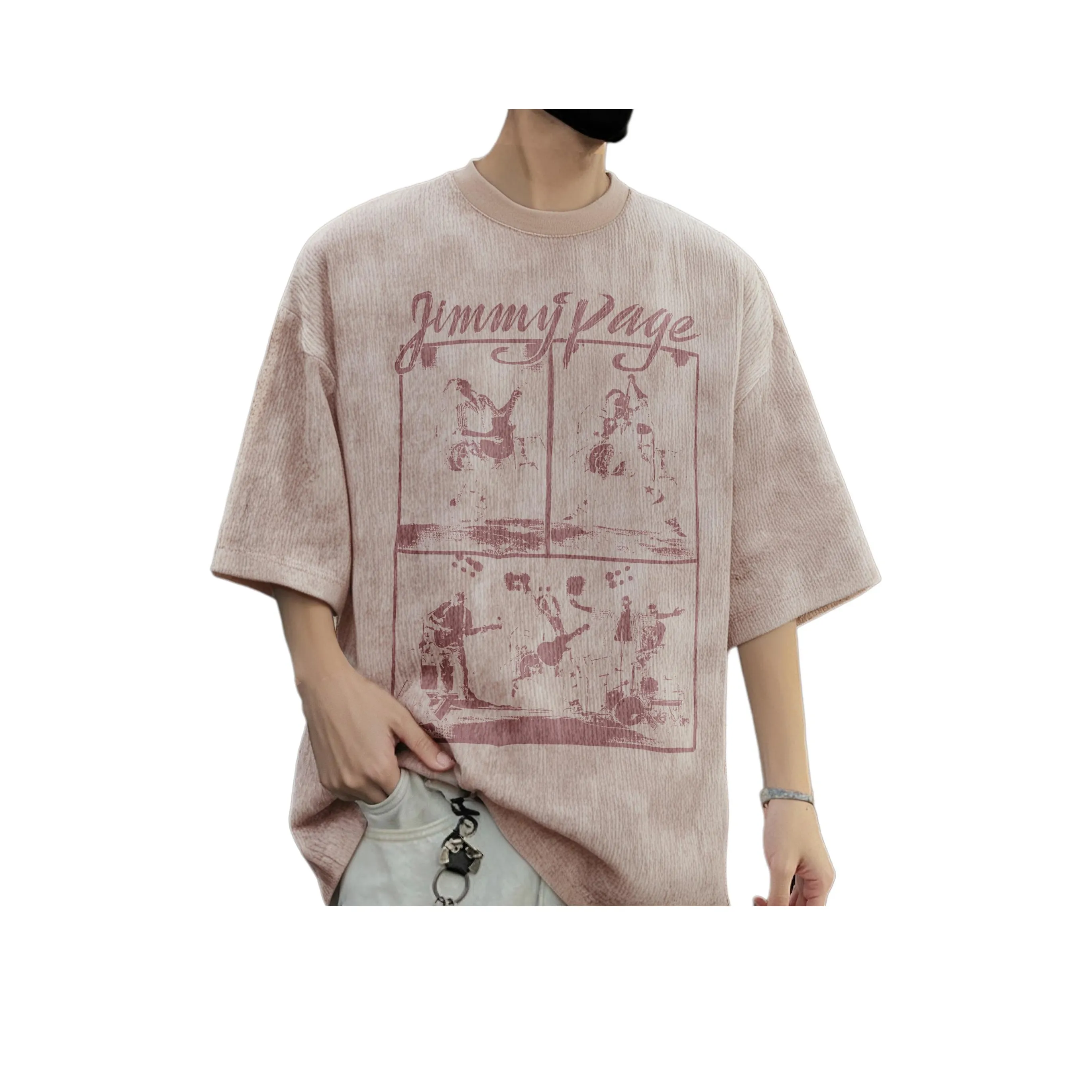 BEAR UNION T Shirts Unisex Pink