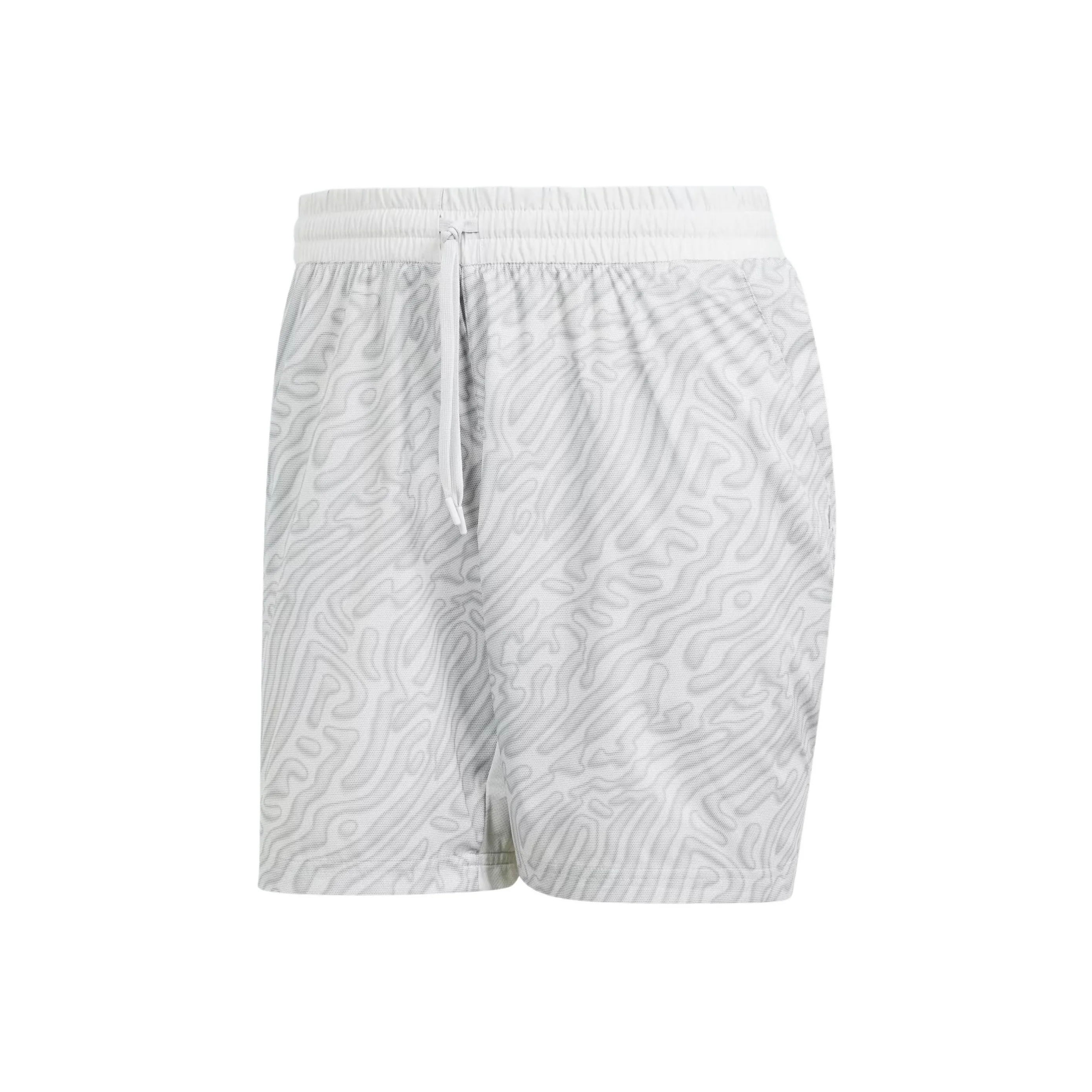 Adidas Tennis Heat.Rdy Pro Printed Ergo 7 Inch Shorts Sports Shorts Men's Gray White