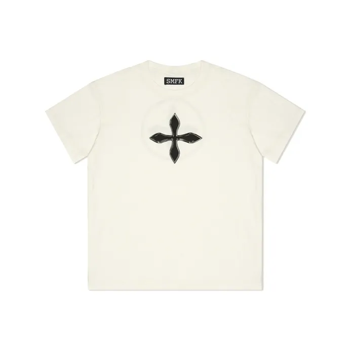 SMFK T Shirt Unisex Snow Mountain White
