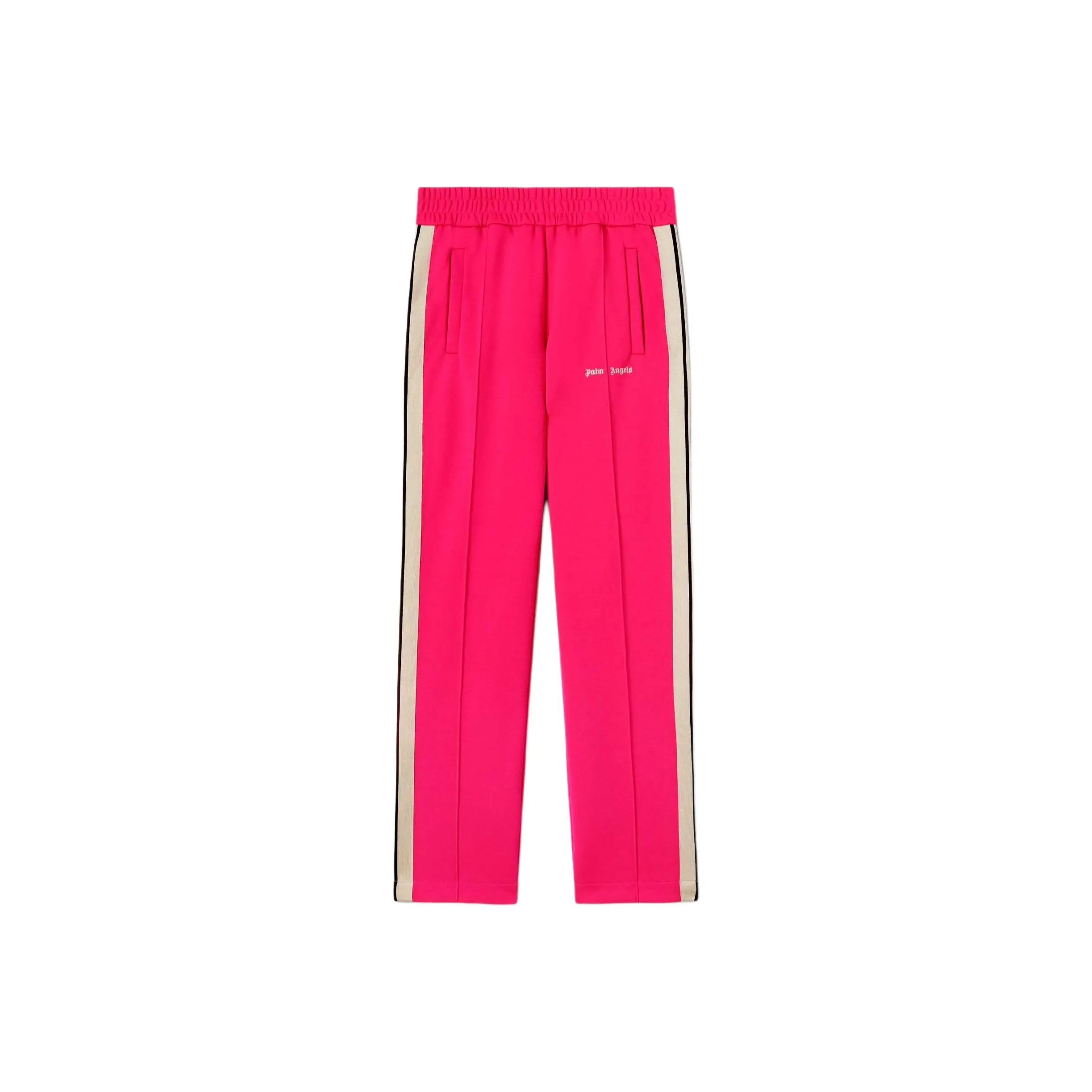 PALM ANGELS Logo Printed Straight Leg Track Pants