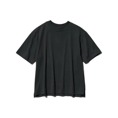 UNIQLO AIRism Mesh Series Черные Женские Т-рубашки