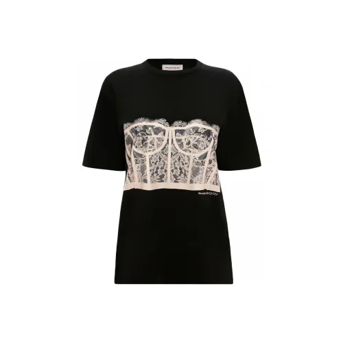 Alexander McQueen Bustier Черный Женские Рубашки T
