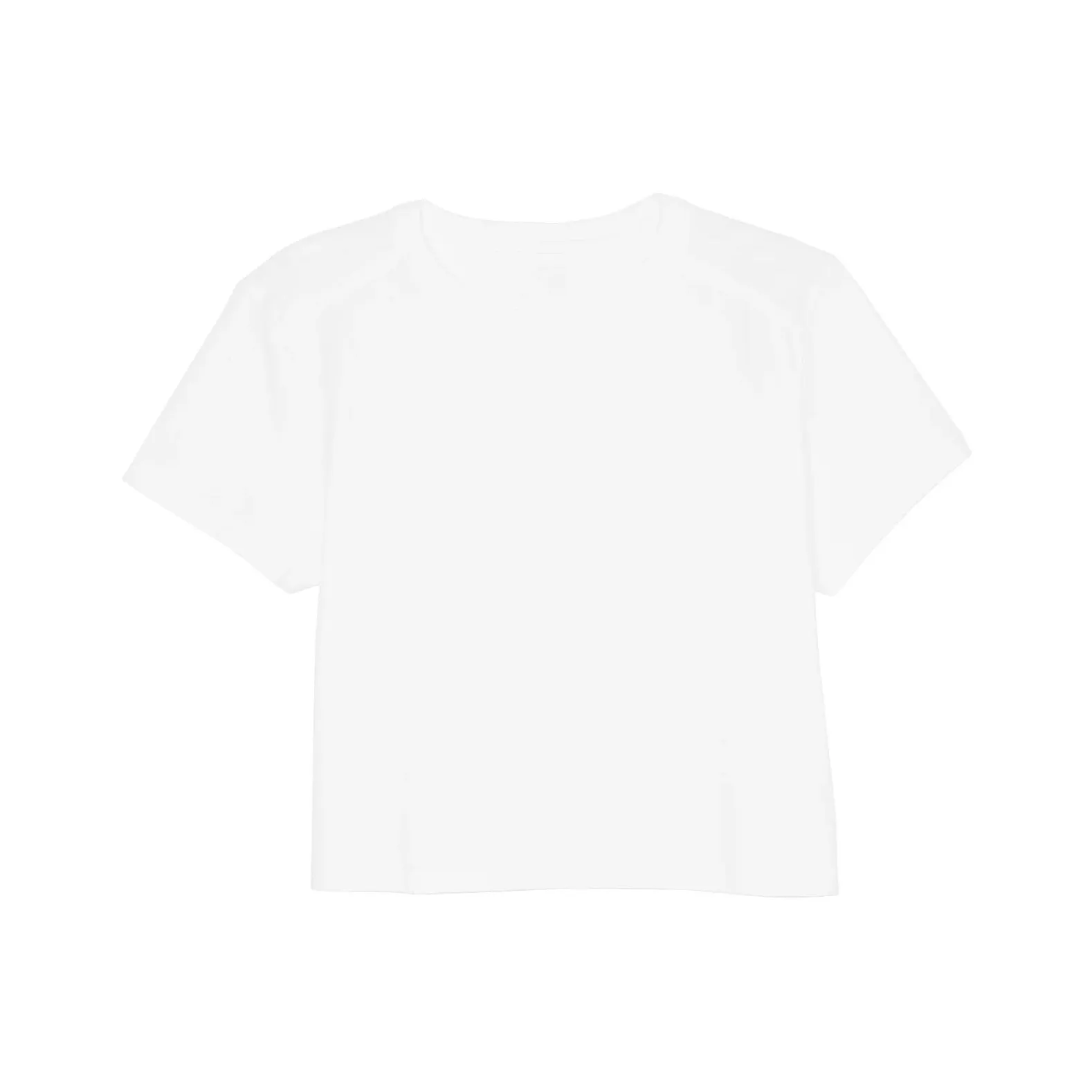 Victoria's Secret PINK HERITAGE COTTON CROPPED TEE/OpticWhite T Shirt Women's Optical White