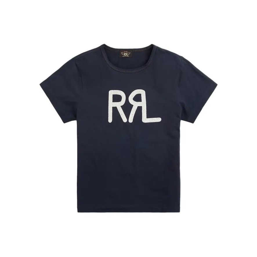 Double RL T-Рубашка Женская Морской Синий