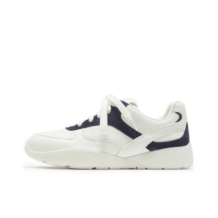 VITTORIO VENTURA Низкий топ Повседневная Тонкая подошва Обувь Женская Белый Синий
