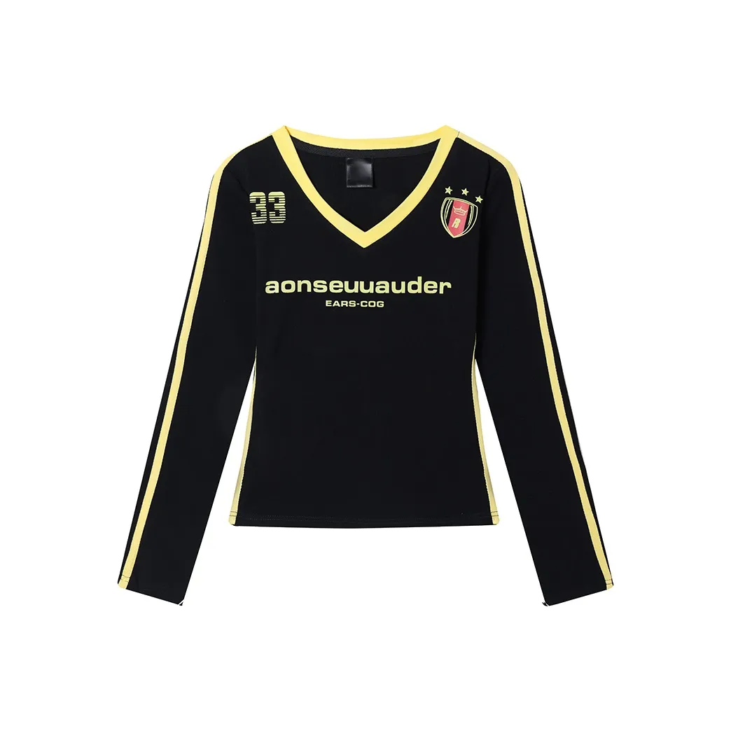 SLEEP AT 11 T Рубашка Женская Черная и Желтая