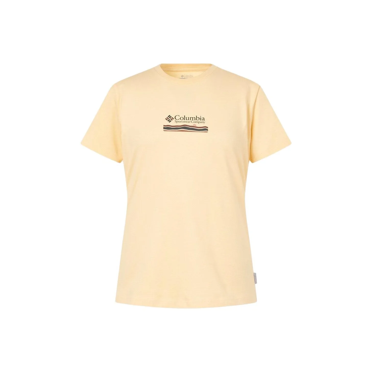 Коллаборация Columbia T-рубашка Женская Желтая