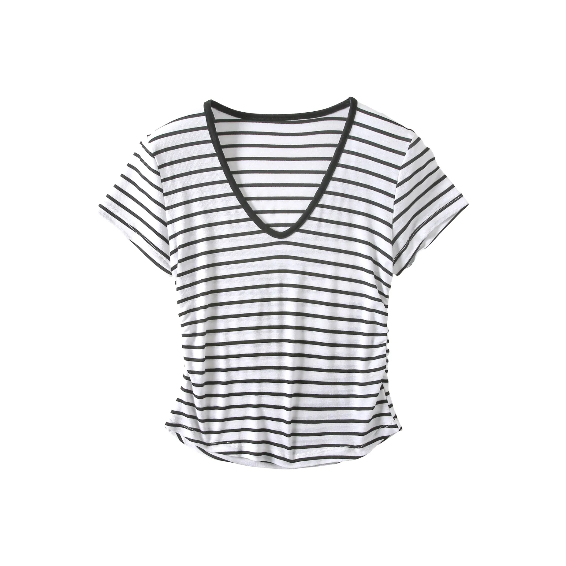Le Alfashionline T-рубашка Женская Черно-белые полосы