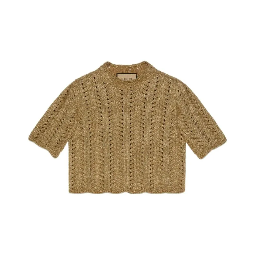 GUCCI SS22 Свитер Женский Коричневый