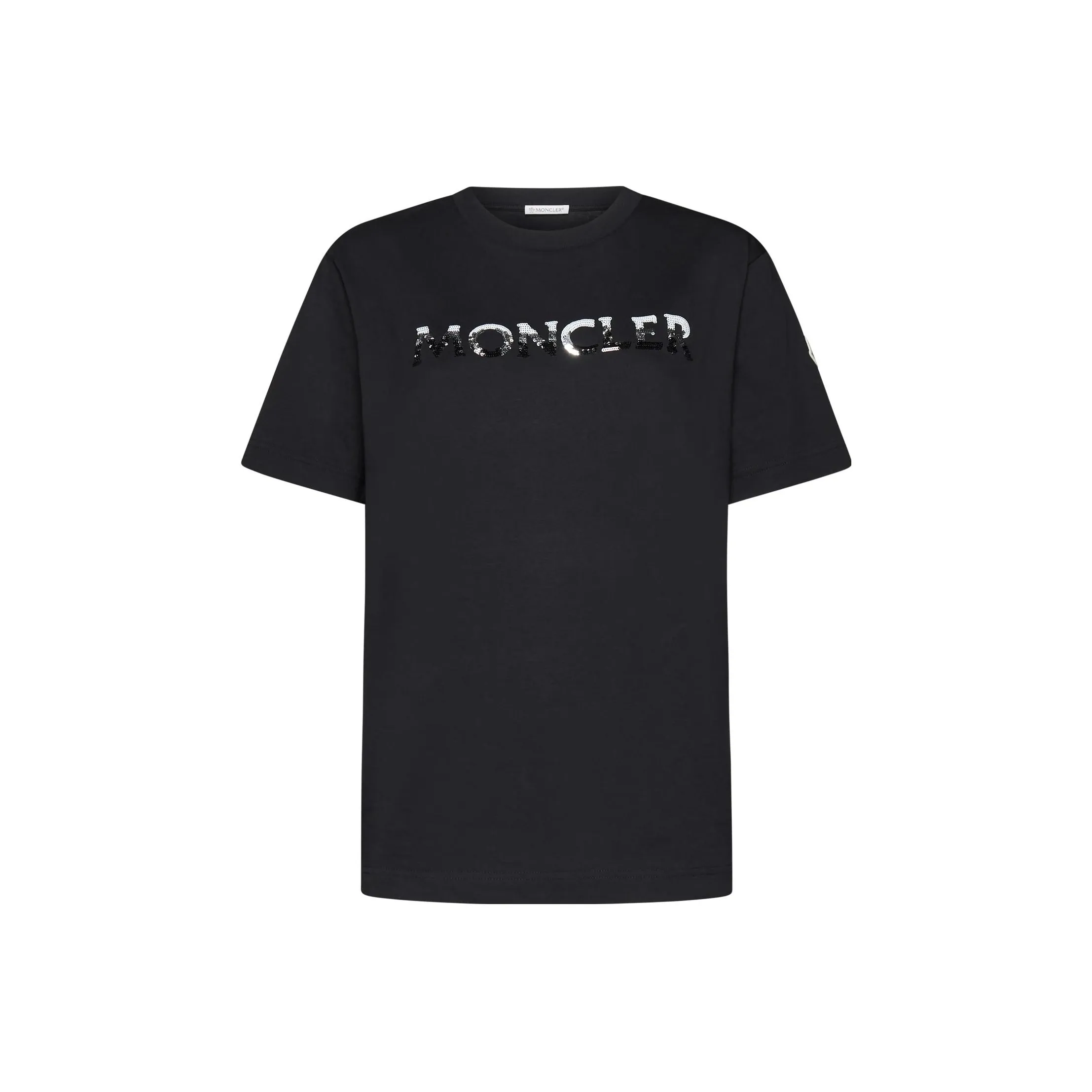 Moncler Logo Embellished Crewneck T Shirt