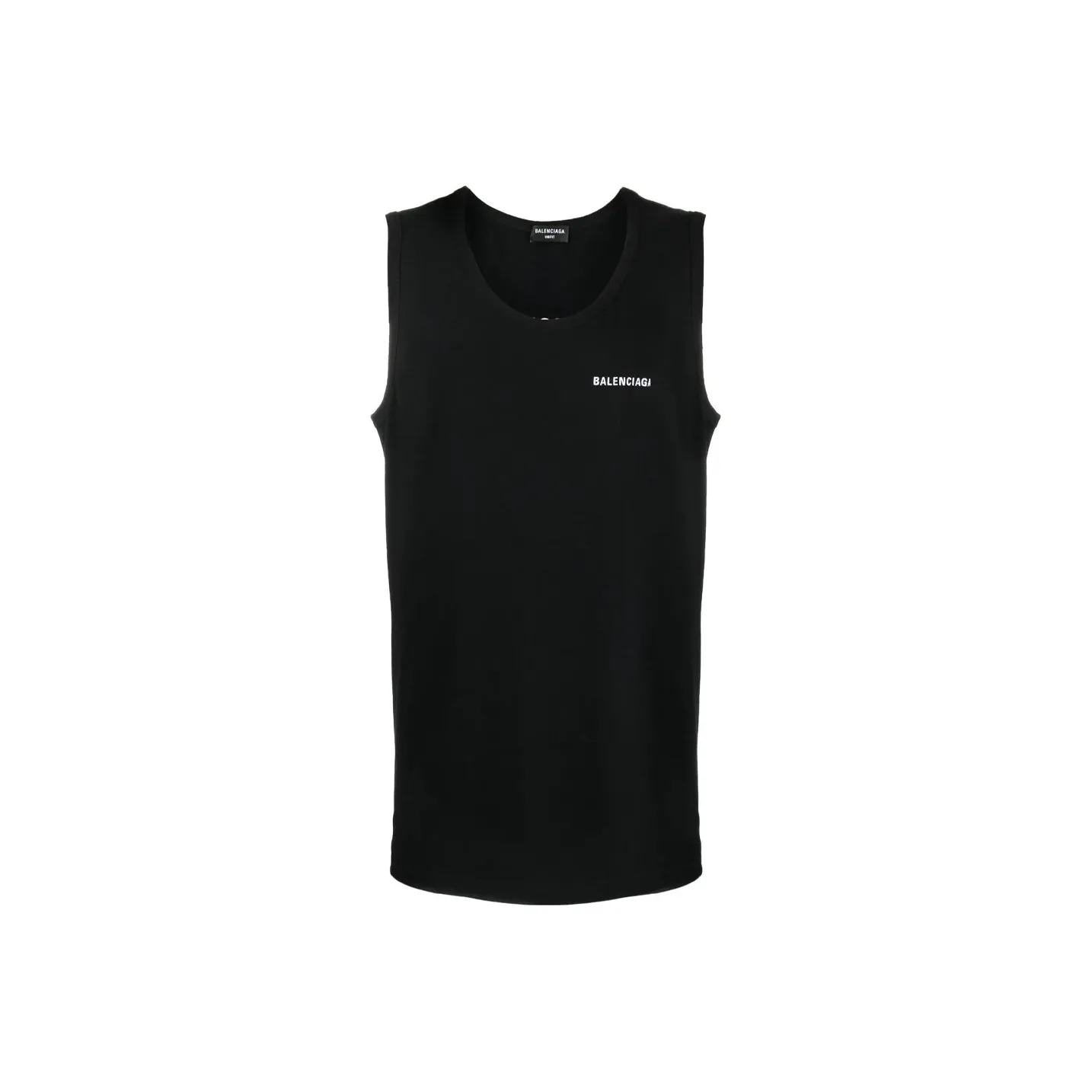 Balenciaga SS22 Топ без рукавов Свободного кроя Мужской Черный