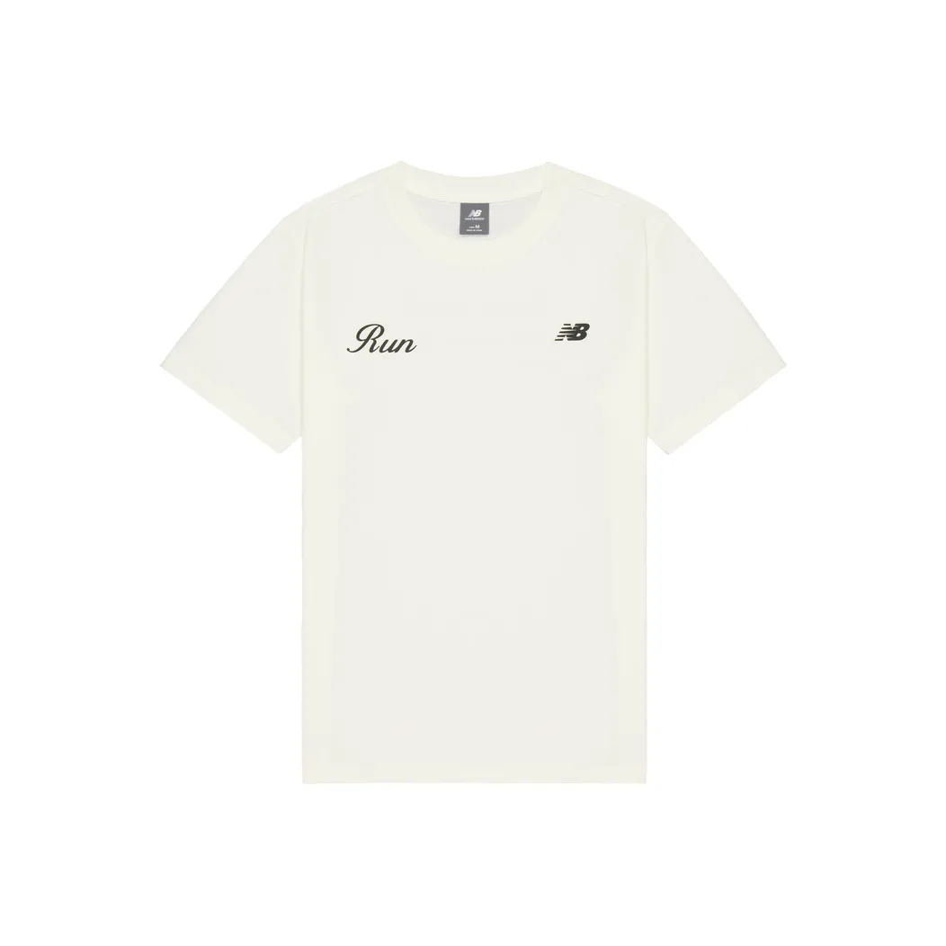 New Balance T Shirt Men's Ivory White