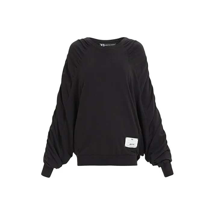 Adidas Y 3 Women's Spandex Crew Sweater Black