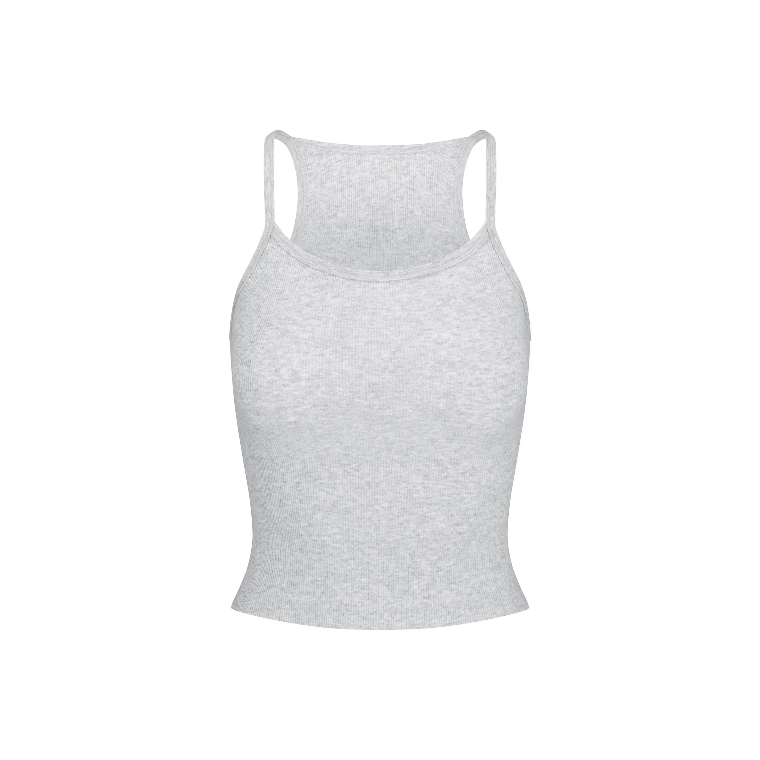 SKIMS Майка Женская Светлый Меланжевый GREY Светлый Фотиния Серый