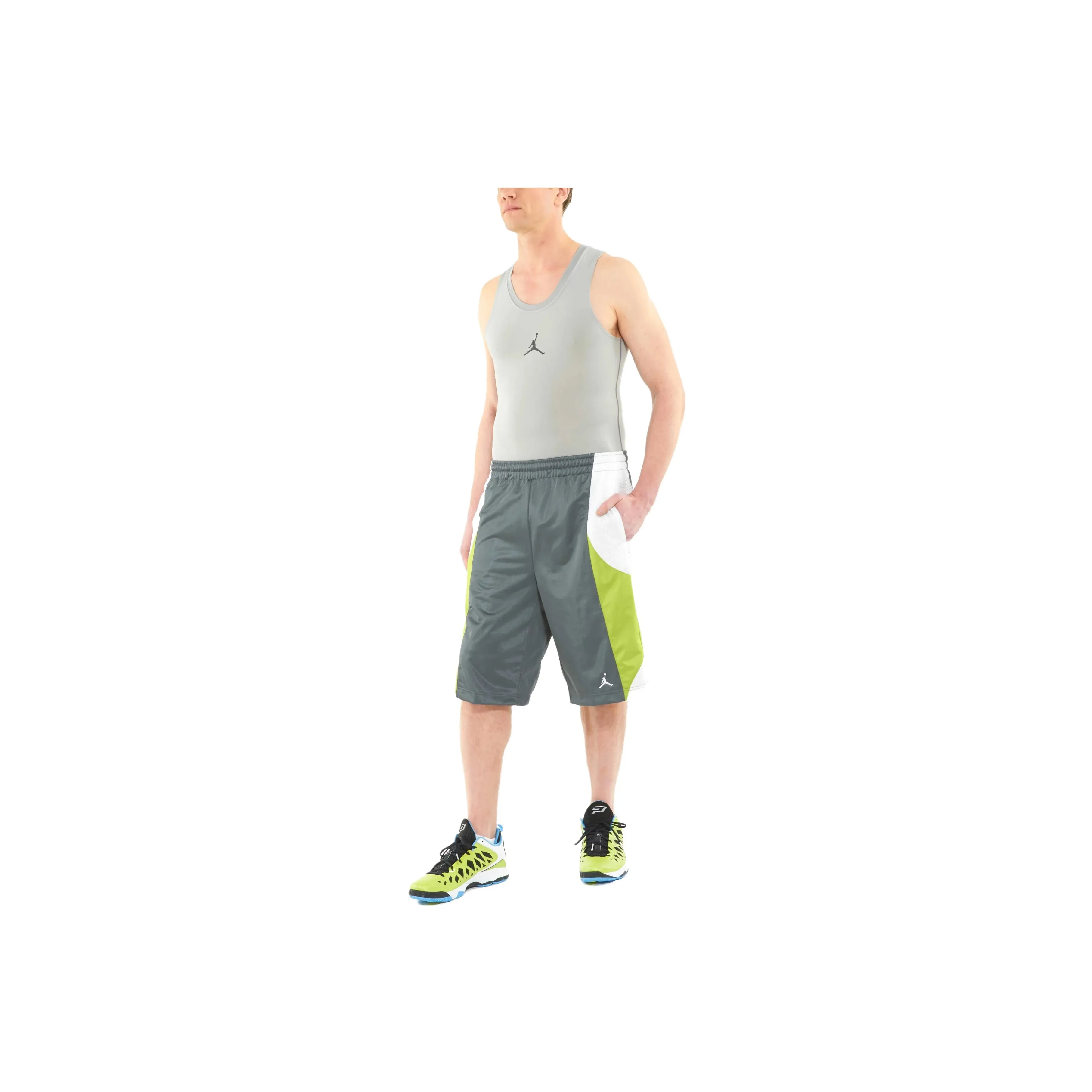 JORDAN Durasheen Basketball Sports Shorts Men Gray