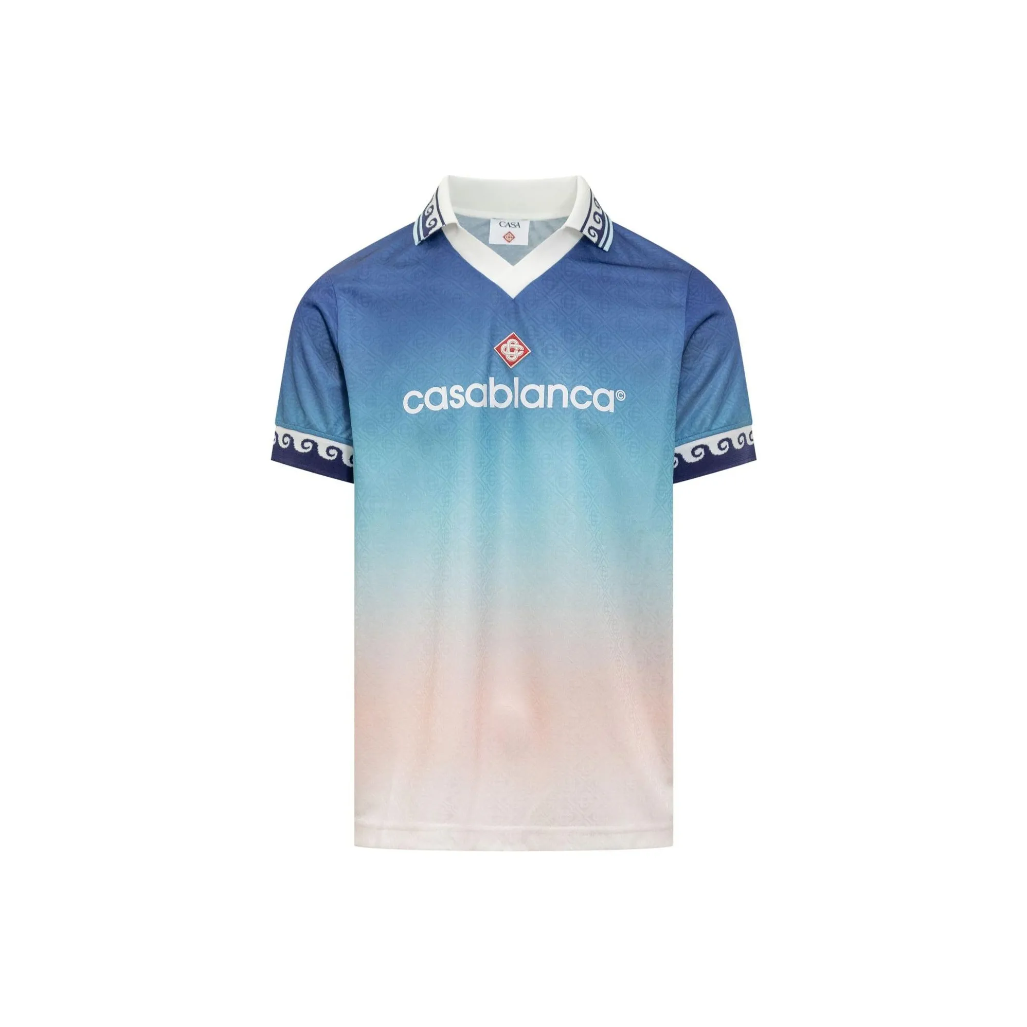 CASABLANCA Gradient jacquard Football Jersey