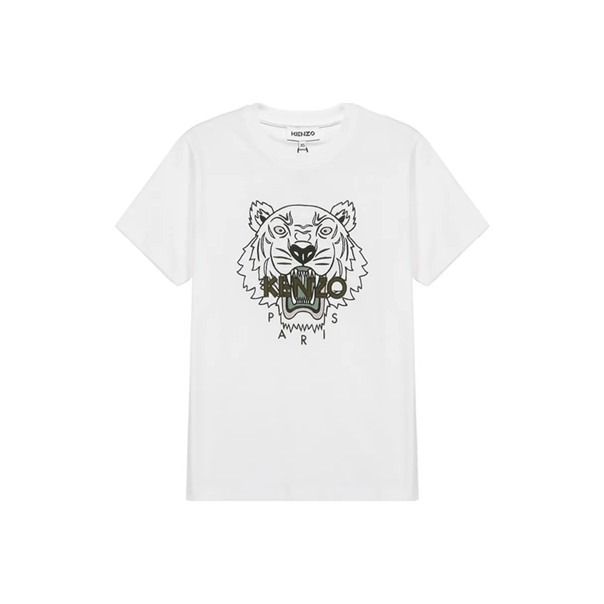 KENZO Classic Tiger Head SS21 Стандартная T-рубашка Женская Белая