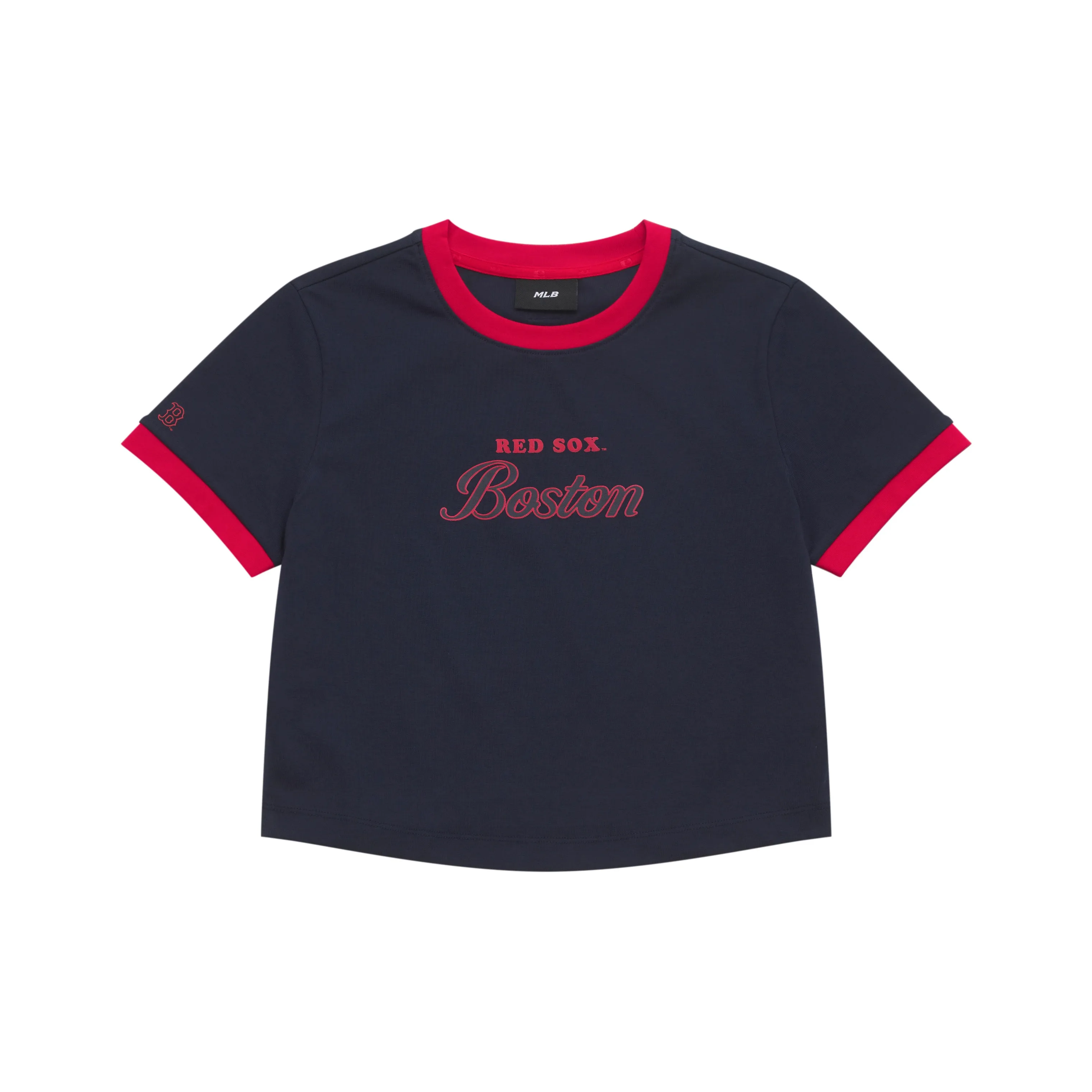 MLB Preppy Style Collection Boston Red Sox SS25 T-Shirt Женская Темно-синий