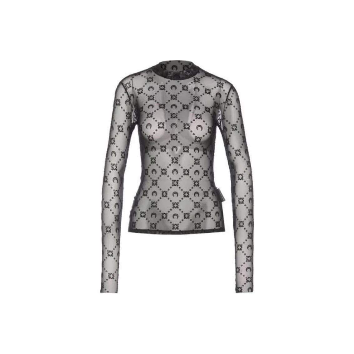 Marine Serre Second Skin Semi Sheer Top
