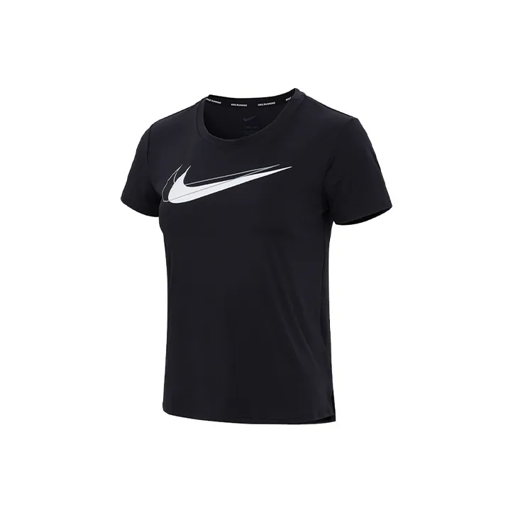 Nike Бег T-Shirt Женская Черная