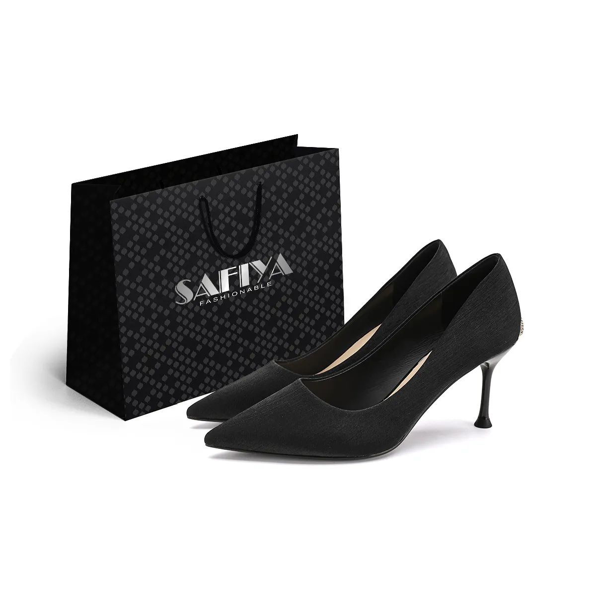 safiya Узкий каблук Высокие каблуки Женские Черный