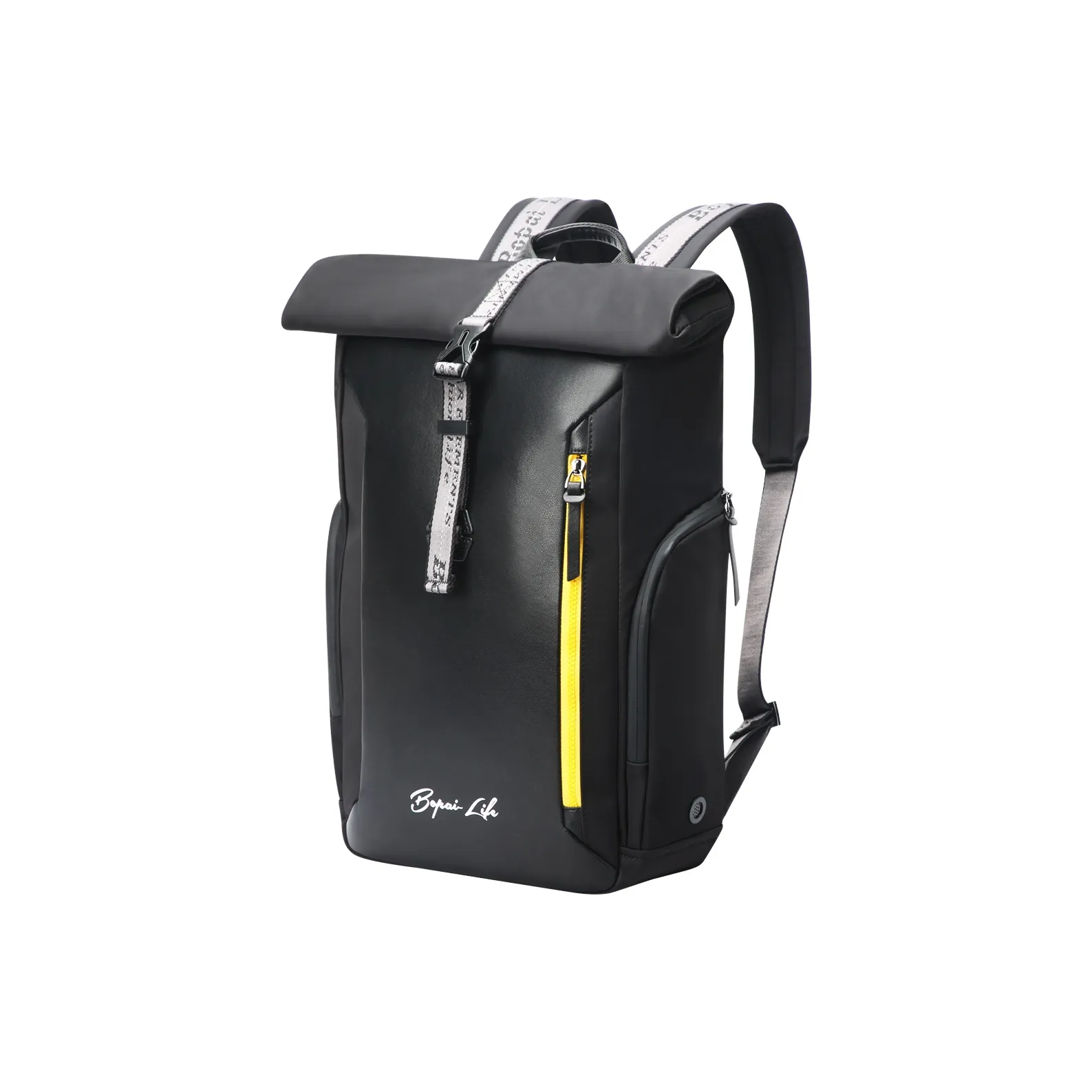 BOPAI Ткань Рюкзак Стандартный Мужской Черный