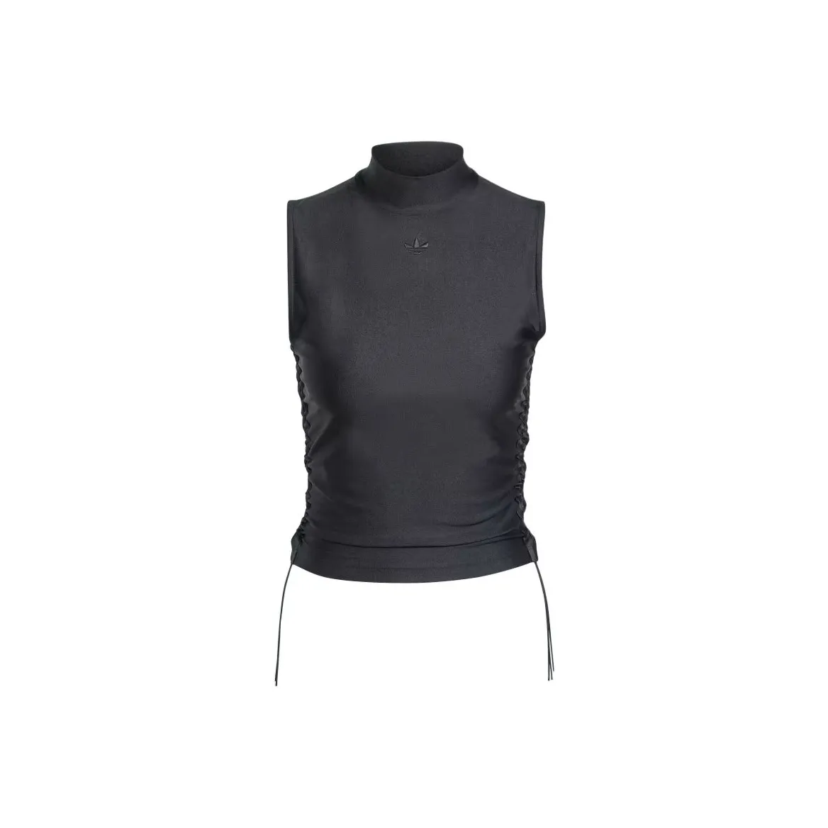 Adidas Originals Ruched 3 Stripes Cropped Top