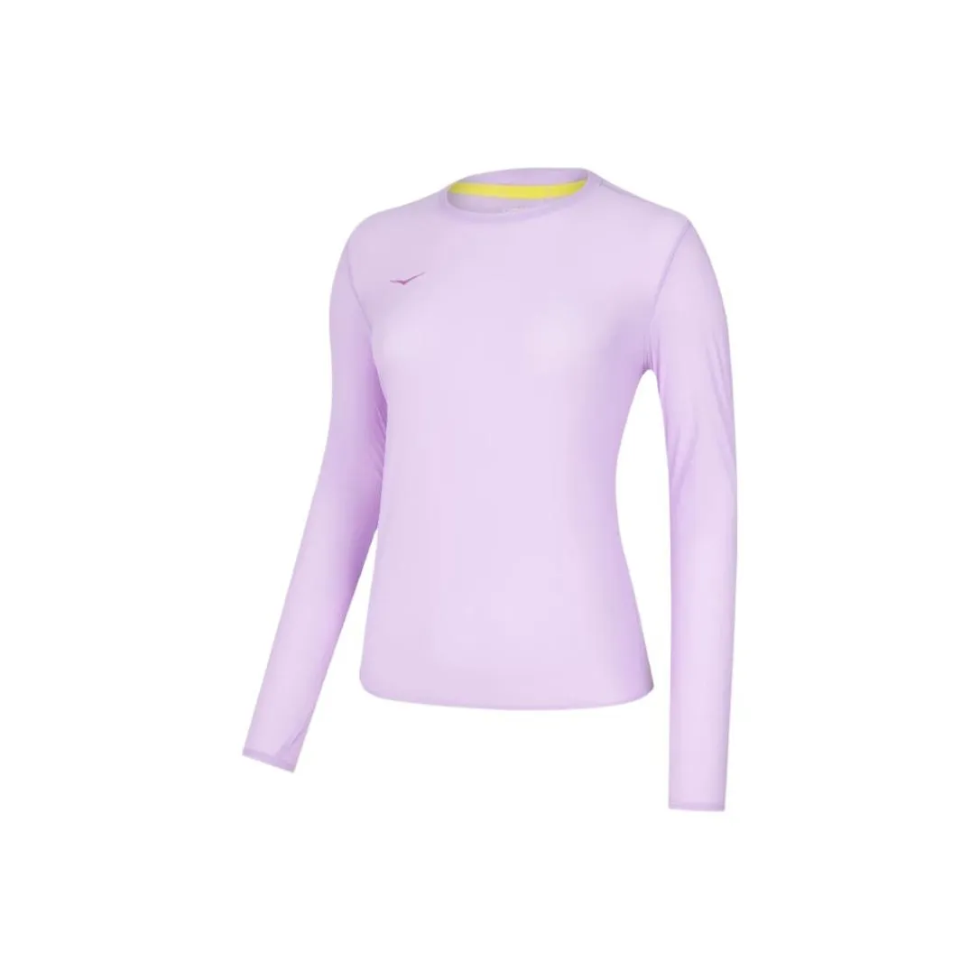 HOKA ONE ONE Стандартная футболка женская цвет бауиния фиолетовая