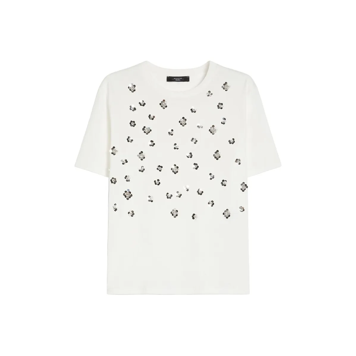 WEEKEND MaxMara Sequin Embellished Crewneck T-Shirt
