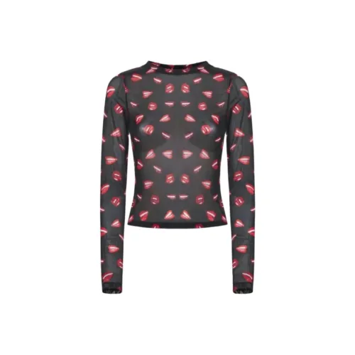 ALICE+OLIVIA Черные Женские Т-рубашки