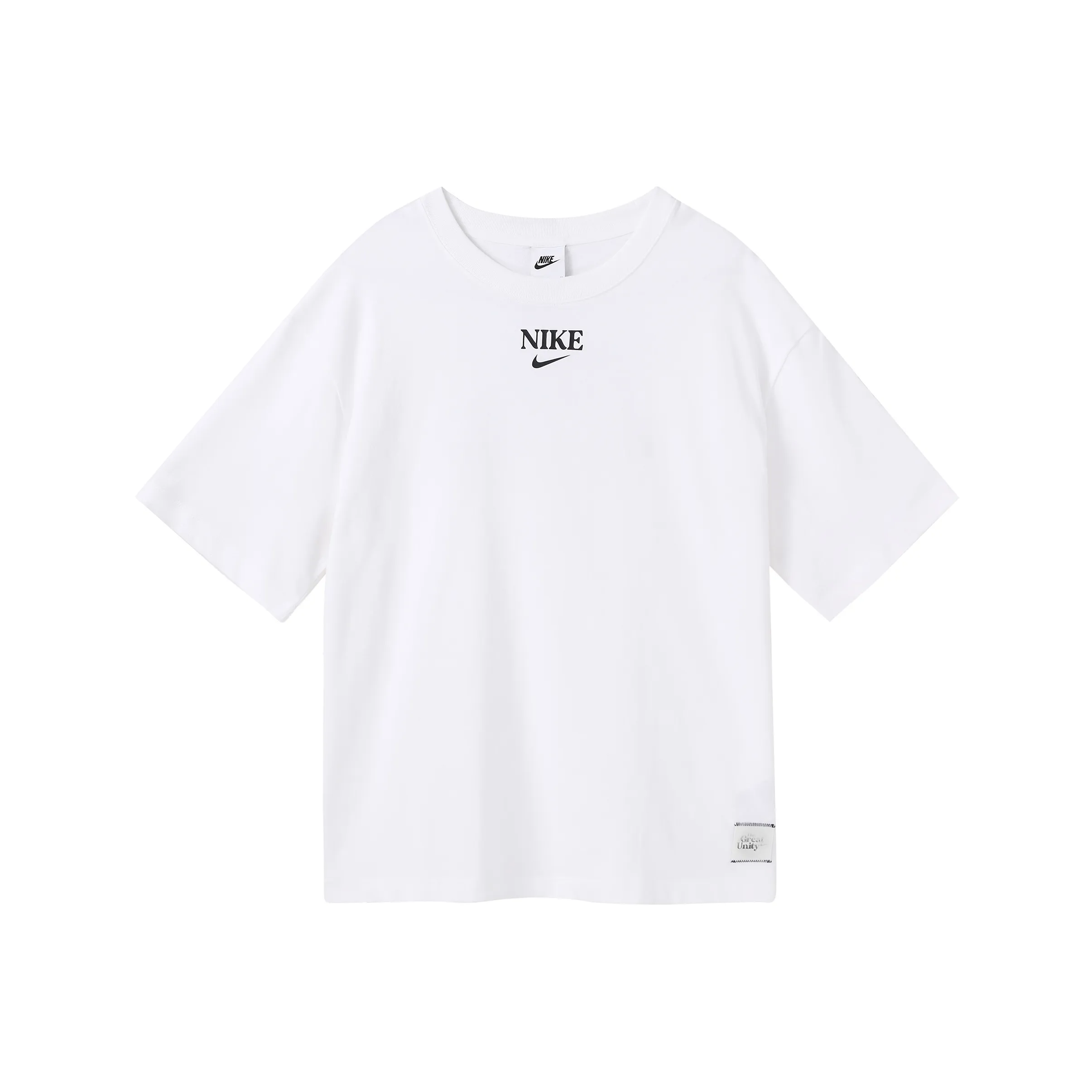 Nike Drop Shoulder Sleeve T Shirt Women's White